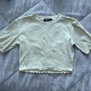 Missguided Petite Ribbed Crop Top